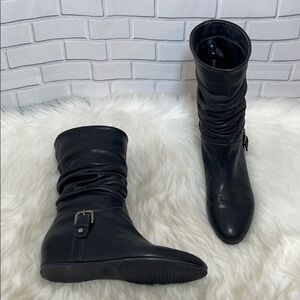Stuart Weitzman Ruched‎ Hidden Wedge Boots …